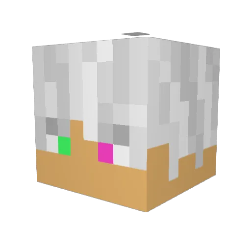 Chibi_Charizard Minecraft avatar head, 3D render