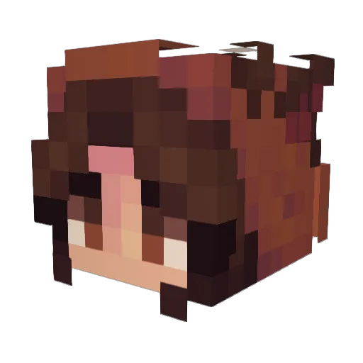 Chibi_Kami Minecraft avatar head, 3D render