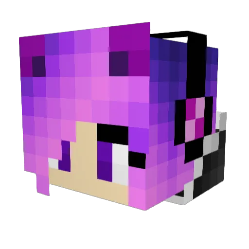 Chibi_Okami Minecraft avatar head, 3D render