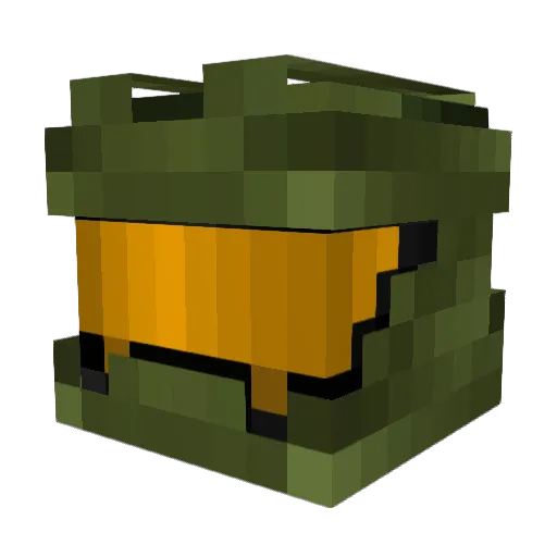 Chibrallucinant Minecraft avatar head, 3D render