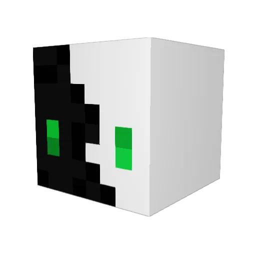 ChicaCraft Minecraft avatar head, 3D render