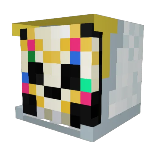 ChicagoPolice Minecraft avatar head, 3D render