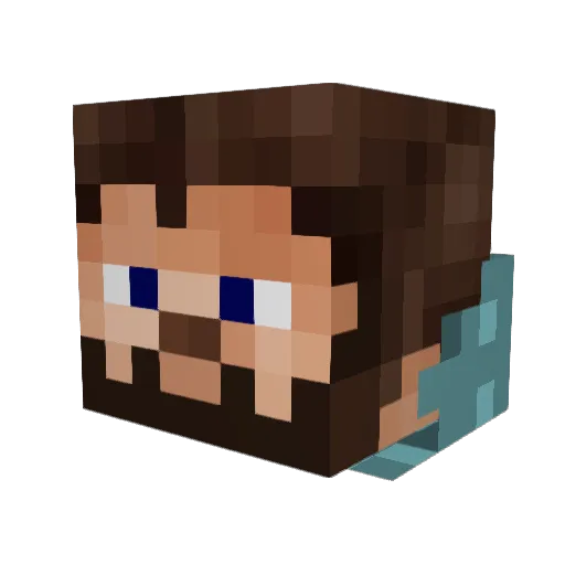 ChicagoTiperiter Minecraft avatar head, 3D render