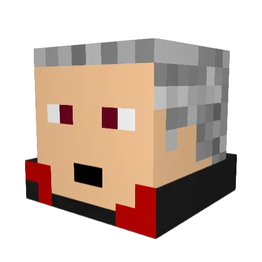 ChichiKami Minecraft avatar head, 3D render