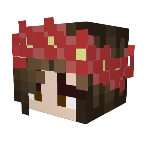 Chichi_o_o Minecraft avatar head, 3D render