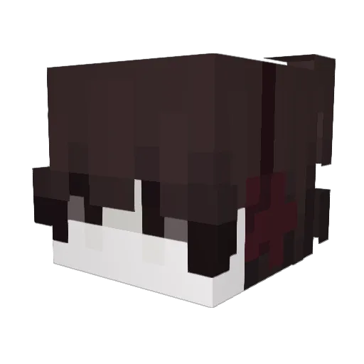 ChichoDrinksTea Minecraft avatar head, 3D render