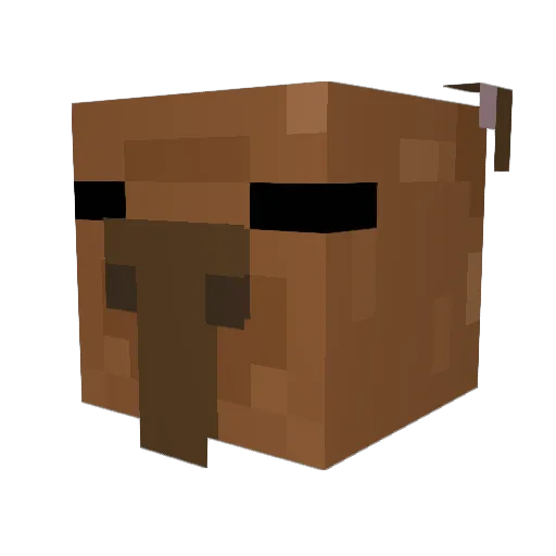 Chicho_ Minecraft avatar head, 3D render
