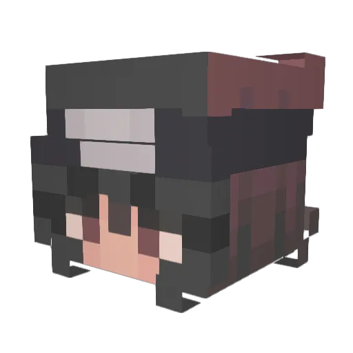 ChickH3n Minecraft avatar head, 3D render