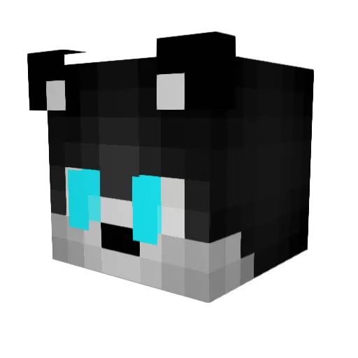 Chickaloon Minecraft avatar head, 3D render