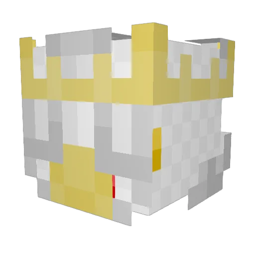 Chicken18111 Minecraft avatar head, 3D render