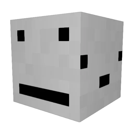 Chicken415 Minecraft avatar head, 3D render