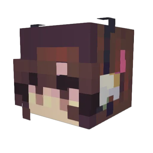 ChickenBake8 Minecraft avatar head, 3D render