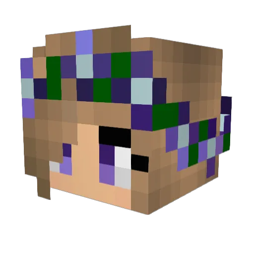 ChickenBeans Minecraft avatar head, 3D render