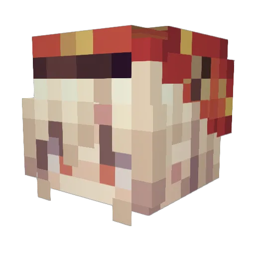 ChickenBrother66 Minecraft avatar head, 3D render