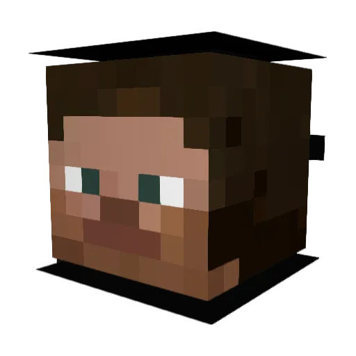 ChickenBucket00 Minecraft avatar head, 3D render