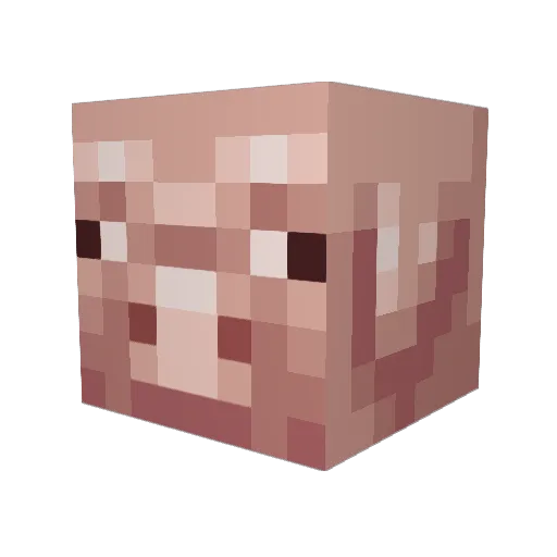 ChickenCoop007 Minecraft avatar head, 3D render
