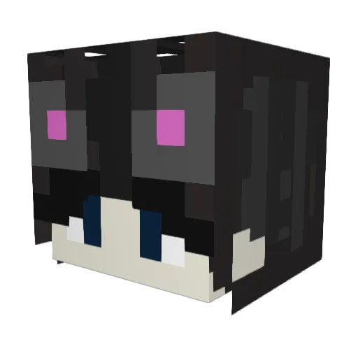 ChickenDevil340 Minecraft avatar head, 3D render