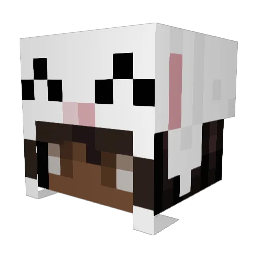 ChickenFetish Minecraft avatar head, 3D render