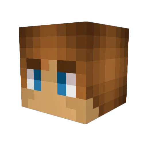 ChickenGunsmith Minecraft avatar head, 3D render