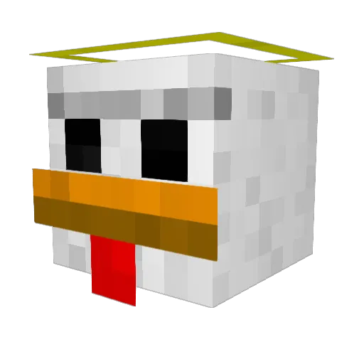 ChickenLittLe214 Minecraft avatar head, 3D render