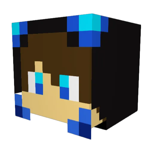 ChickenPapiii Minecraft avatar head, 3D render