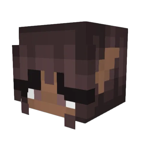 ChickenQueen06 Minecraft avatar head, 3D render