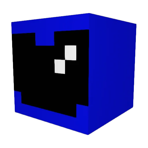 ChickenSnack Minecraft avatar head, 3D render