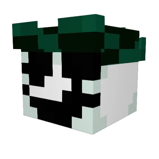 ChickenTendie Minecraft avatar head, 3D render