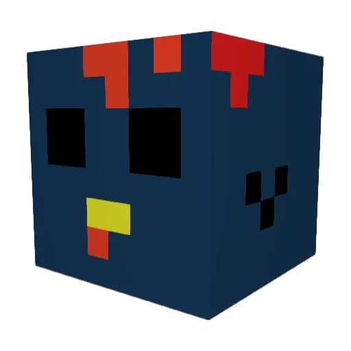 ChickenTheDude Minecraft avatar head, 3D render