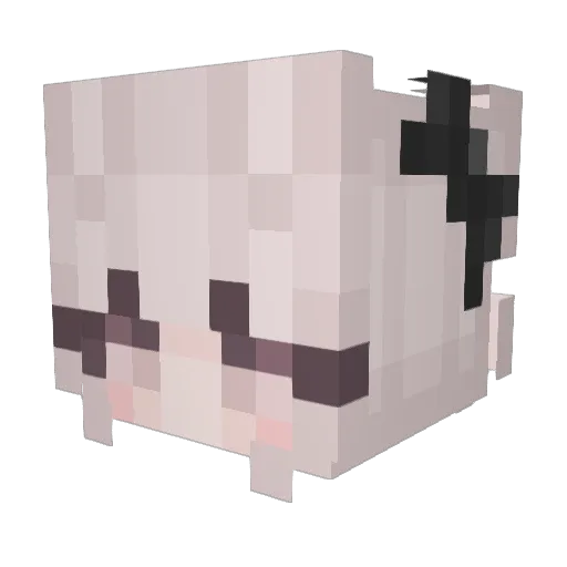 ChickenThing3 Minecraft avatar head, 3D render