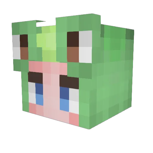 ChickenTracier Minecraft avatar head, 3D render