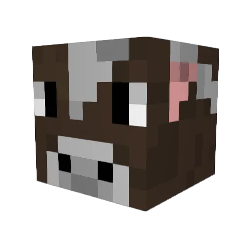 ChickenWingLP Minecraft avatar head, 3D render