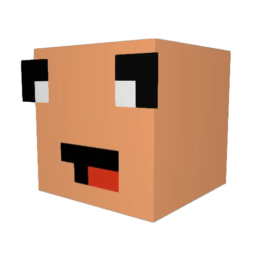 ChickenWings007 Minecraft avatar head, 3D render