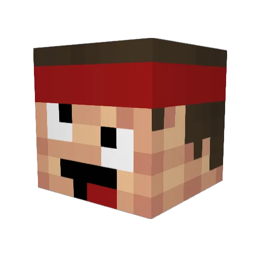ChickenWings21 Minecraft avatar head, 3D render