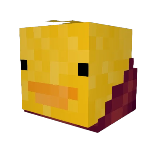 ChickenWizard76 Minecraft avatar head, 3D render