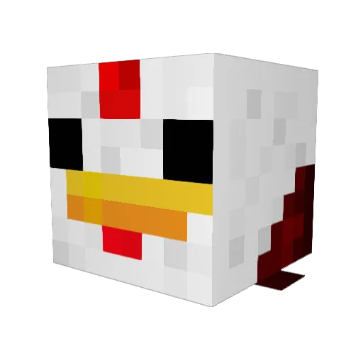 Chicken_Lover77 Minecraft avatar head, 3D render
