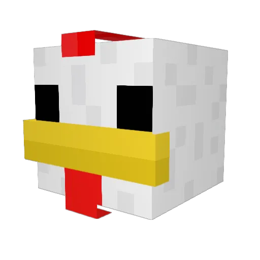 Chicken_Priest Minecraft avatar head, 3D render