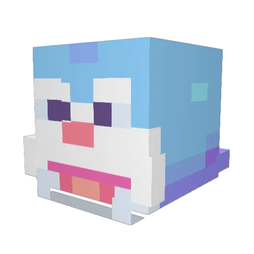 Chickenboyyyyy Minecraft avatar head, 3D render