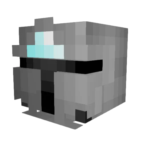 Chickenhun4 Minecraft avatar head, 3D render