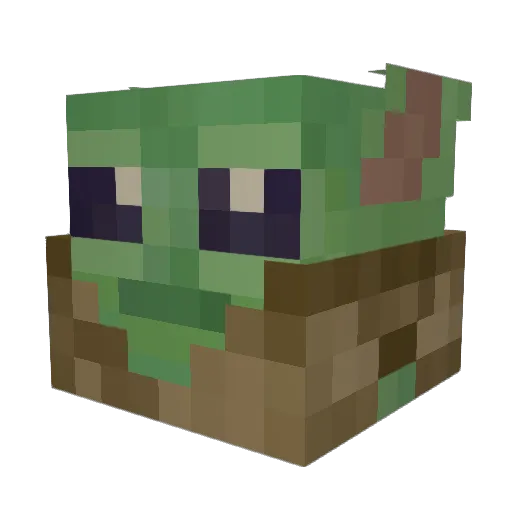Chickenman_007 Minecraft avatar head, 3D render