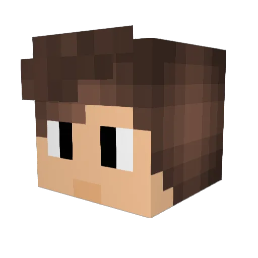 ChickennNougatt Minecraft avatar head, 3D render