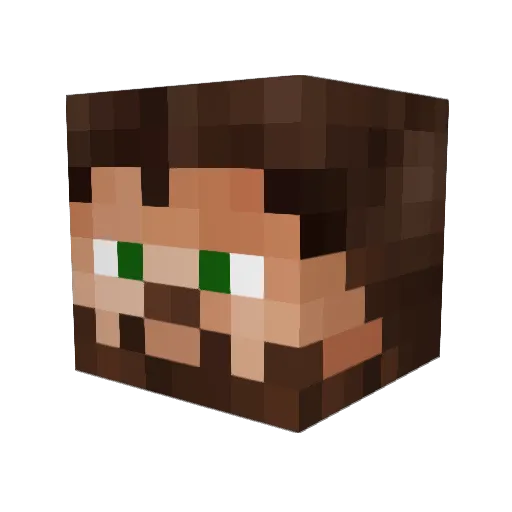 Chickennugget82 Minecraft avatar head, 3D render