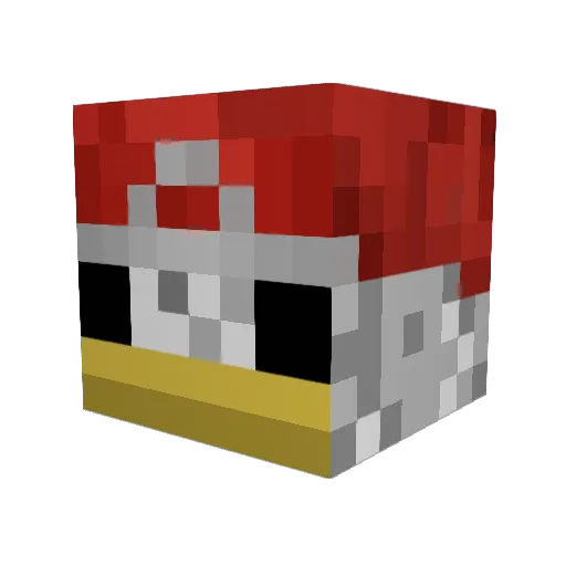 Chickenqwuaza Minecraft avatar head, 3D render