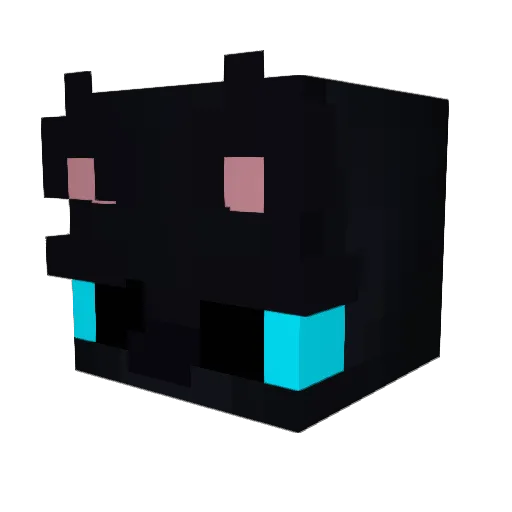 ChickensWorlds Minecraft avatar head, 3D render