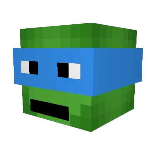 Chickensoup23 Minecraft avatar head, 3D render