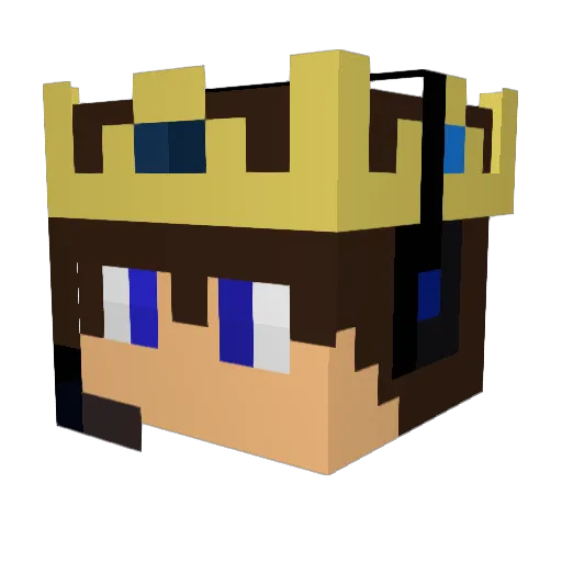 Chickingolo Minecraft avatar head, 3D render