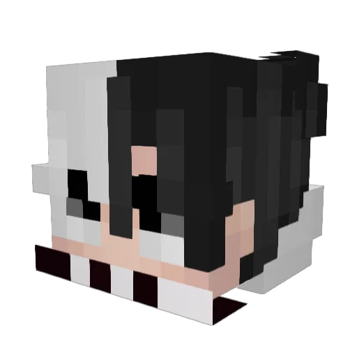 Chicko2010 Minecraft avatar head, 3D render