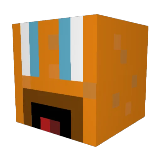 Chico104 Minecraft avatar head, 3D render