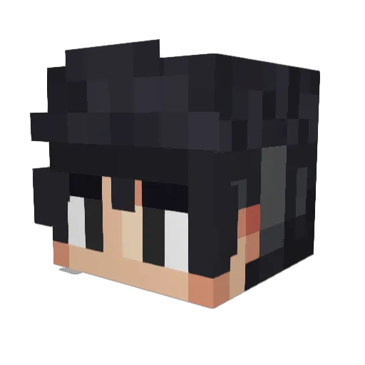 ChicoConSuerte Minecraft avatar head, 3D render