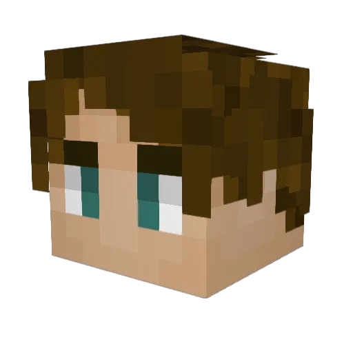 ChicoXE Minecraft avatar head, 3D render